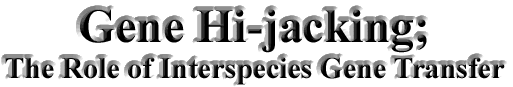 Gene Hi-Jacking; The Role of Interspecies Gene Transfer