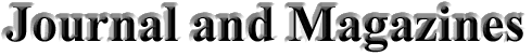 Journals and Magazines
