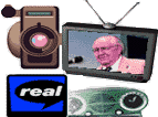 Videos, Television, Real Player, Radio